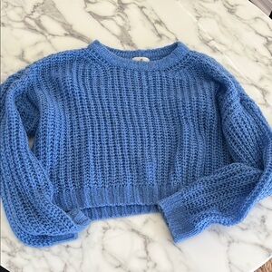 Socialite Blue Knit Women's Sweater | size XS